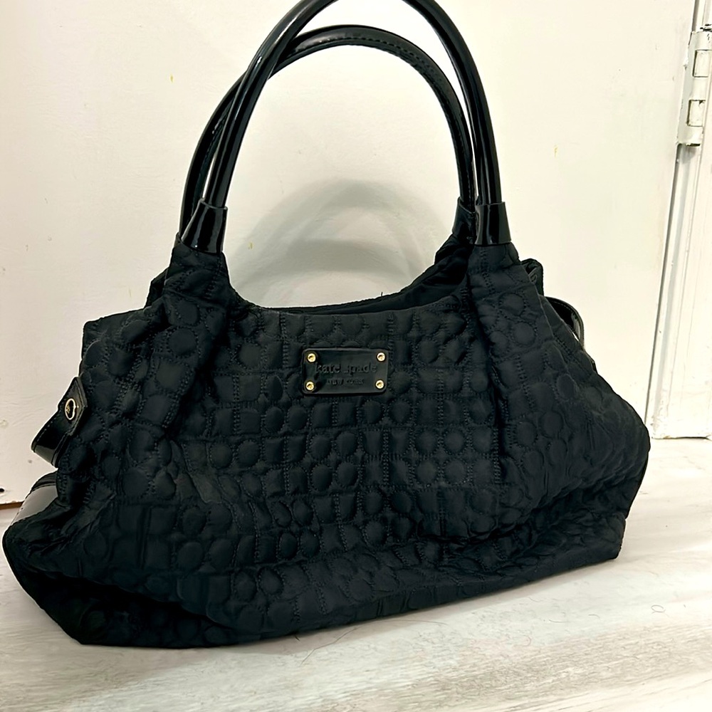 Kate Spade bag black with green lining